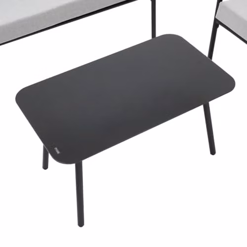 More4Homes Malibu 4 Seater L-Shape Garden Sofa Set with Glass Coffee Table in Grey – 3