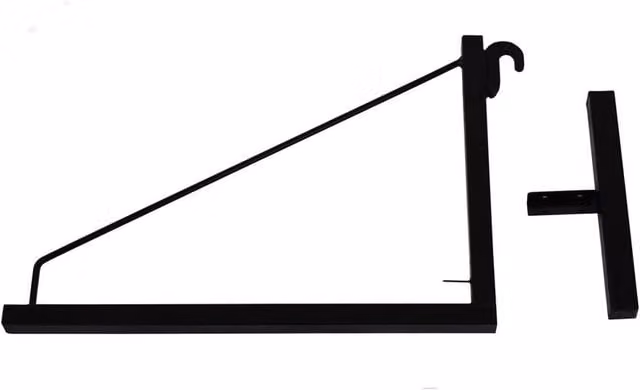 Kelvenix 1 Tier Shipping Container Shelving Bracket in Black, Width: 100 cm – 1