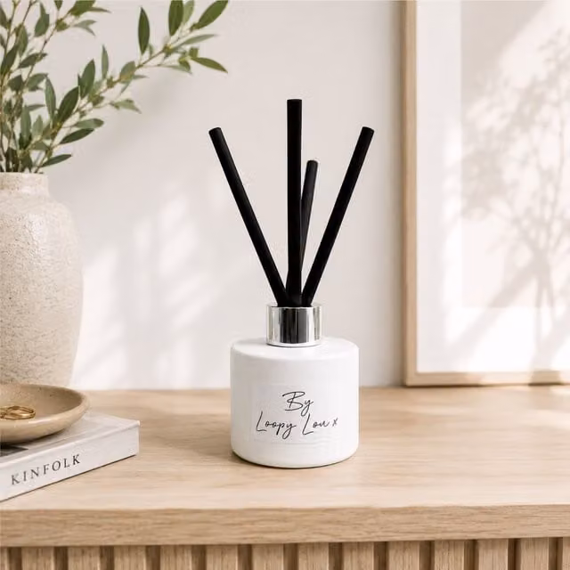 60 SECOND MAKEOVER Spa Day Luxury Scented Reed Diffuser in White