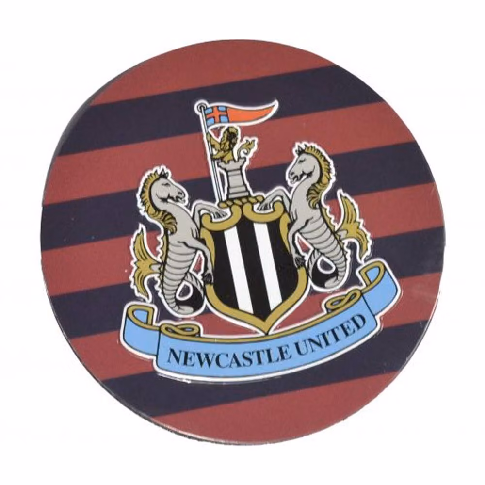 Newcastle United FC Retro Round Fridge Magnets, Pack of 3, Multicolour – 2