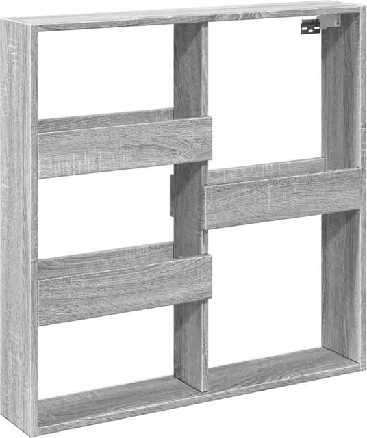 Berkfield Home Grey Sonoma Wall Cabinet W/D/H: 80 x 15 x 80 cm