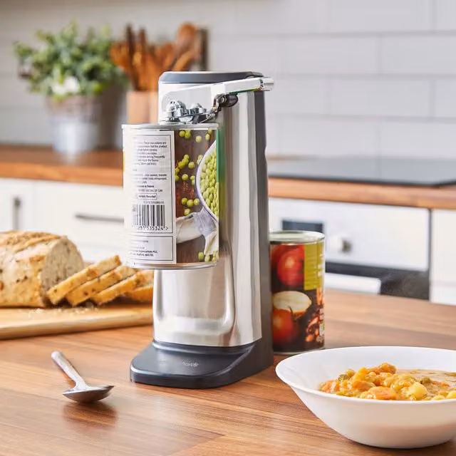 Morphy Richards 3 in 1 Electric Can Opener in Silver Stainless Steel