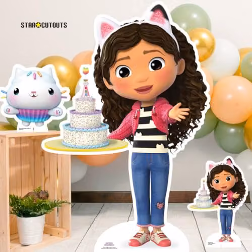 Star Cutouts Gabby's Dollhouse Gabby with Cake Small Cardboard Cut Out, Multicolour – 4