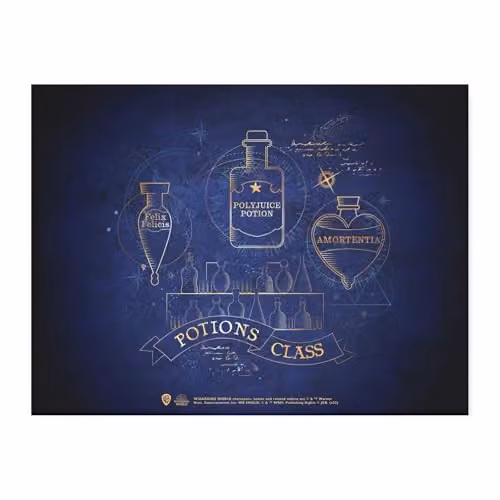 Zavvi Harry Potter Potions Class Rectangular Chopping Board, Multicolour and Blue – 2