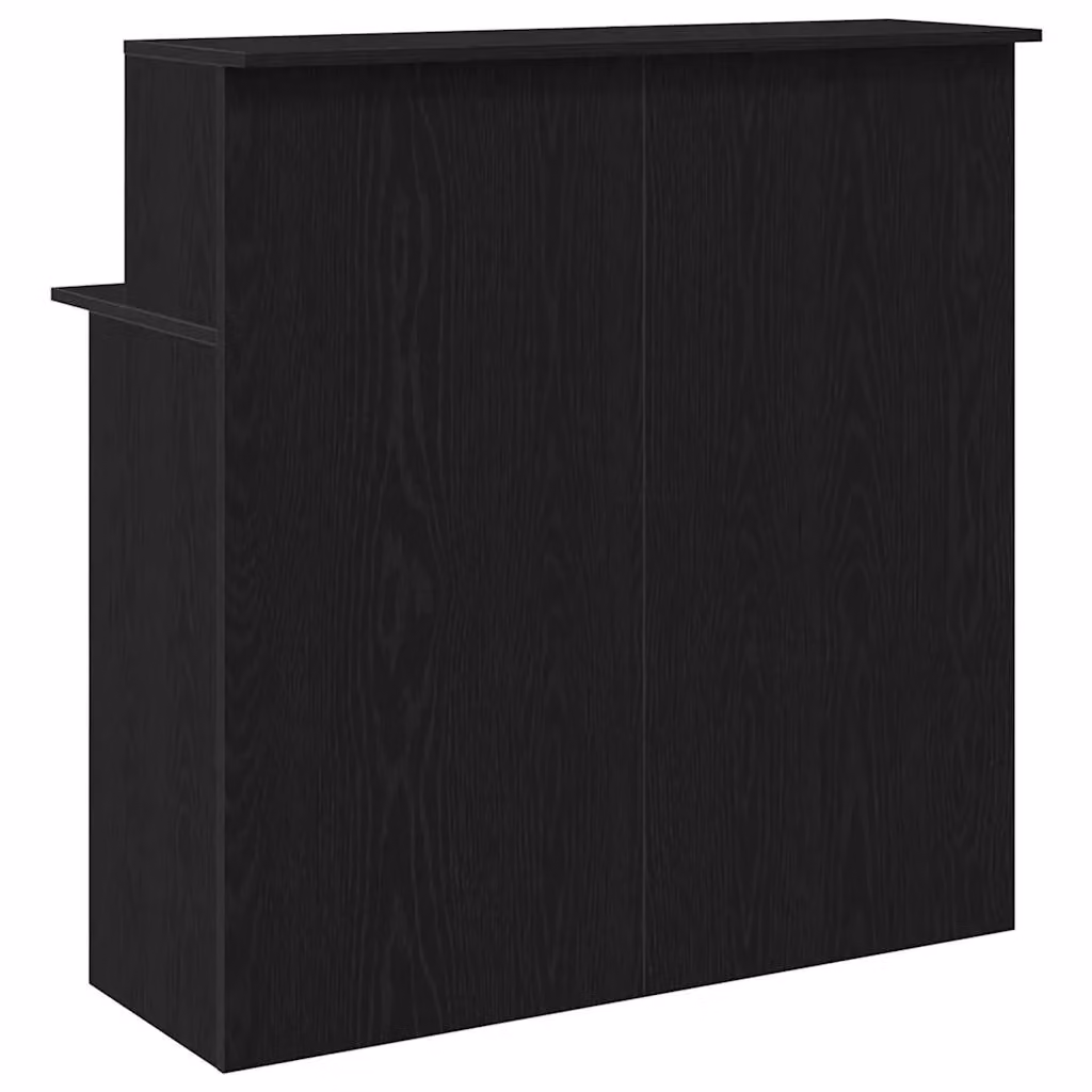 Berkfield Home Black Modern Reception Desk in Engineered Wood W/D/H: 100 x 50 x 103.5 cm – 4