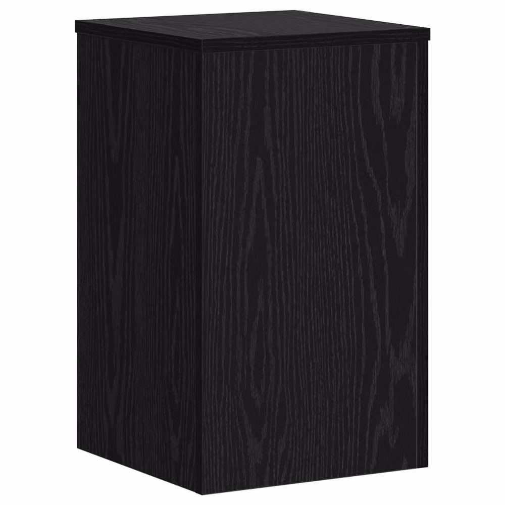 Berkfield Home Set of 2 Modern Black Oak Plant Stands, W/D/H: 30 x 30 x 50 cm – 5