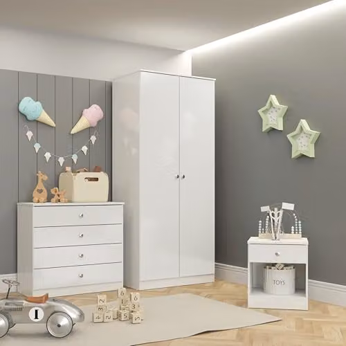 Seconique Denver Trio Set in White Gloss – 2