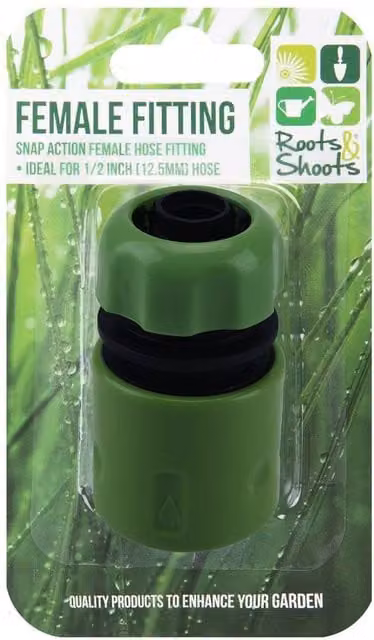 VFM Green Half Inch Female Hose Quick Coupling Snap Action Gardening Accessory – 1