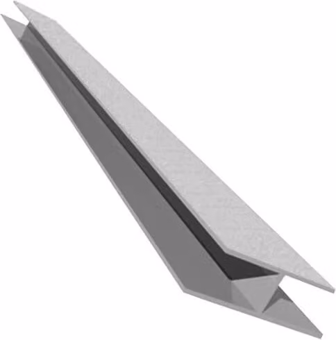 Freefoam Storm Grey Smooth Soffit H Trim, 5m