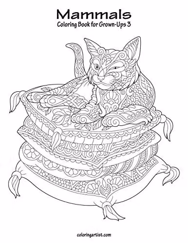 Mammals Coloring Book for Grown-Ups 3 by Independently Published
