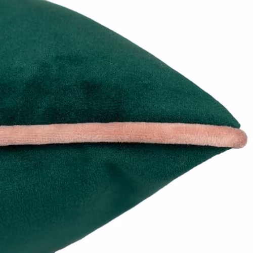 Furn Meridian Velvet Square Cushion in Green and Pink, W/D/H: 45 x 45 x 45 cm – 3