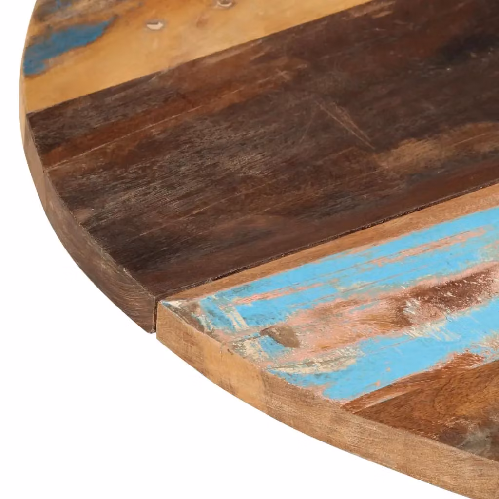 Berkfield Home Round Solid Reclaimed Wood Table Top, Diameter: 80 cm – 3
