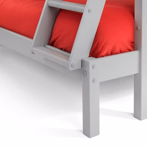 Julian Bowen Merlin Triple Sleeper Bunk Bed in Dove Grey, H 201.5 x W 120 x D 190 cm – 3