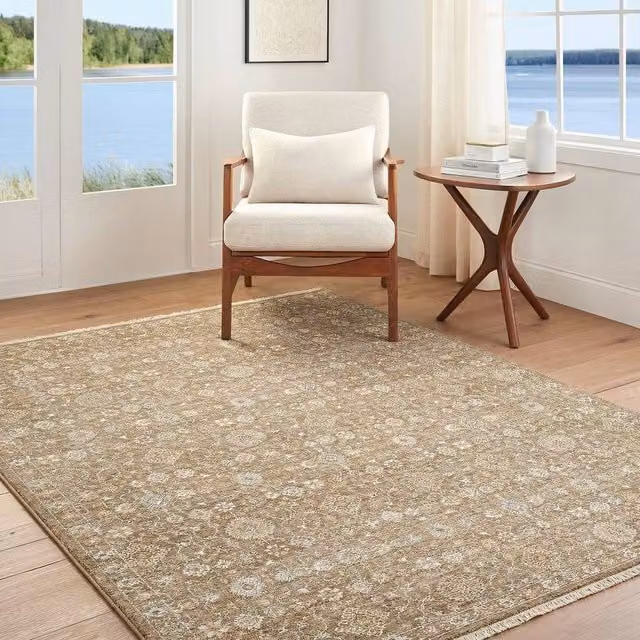 Livabliss Becki Owens Penny Vintage Boho Fringe Rug in Beige, W: 200 cm, D: 275 cm – 1