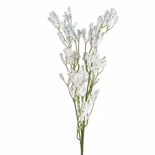 White Gypsophila Leaf Design Artificial Floral Sprays Blossom Stem Flowers