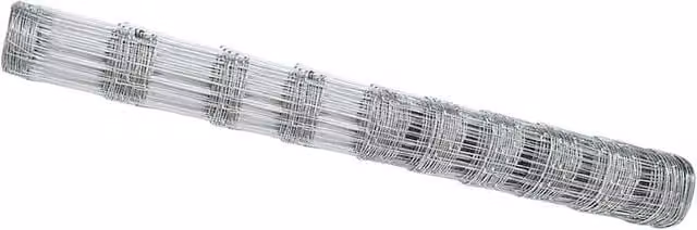 Berkfield Home Field Fence Galvanised Steel in Silver, Height: 120 cm, Length: 25 m