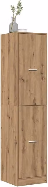 Berkfield Home Elegant Apothecary Cabinet in Artisan Oak, Brown, W: 40 cm, D: 41 cm, H: 174.5 cm