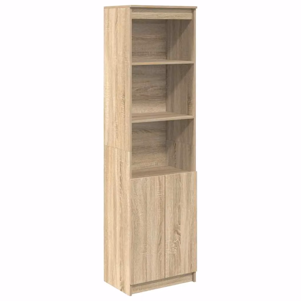 Berkfield Home Sonoma Oak Highboard in Brown, W/D/H: 50 x 35 x 180 cm – 2