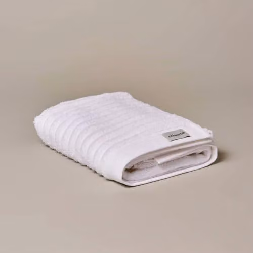 Misona Organic GOTS Cotton Luxury Bath Towel, White, W: 70 cm, L: 125 cm
