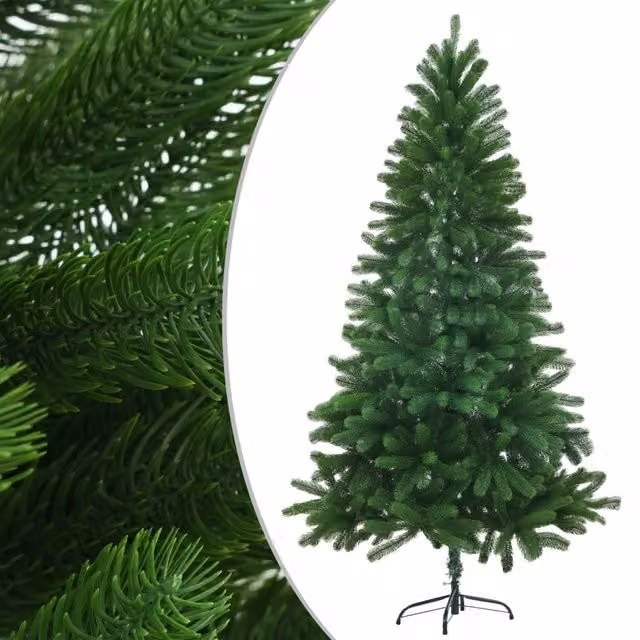 Berkfield Home Lifelike Green Faux Christmas Tree, Height: 150 cm – 1