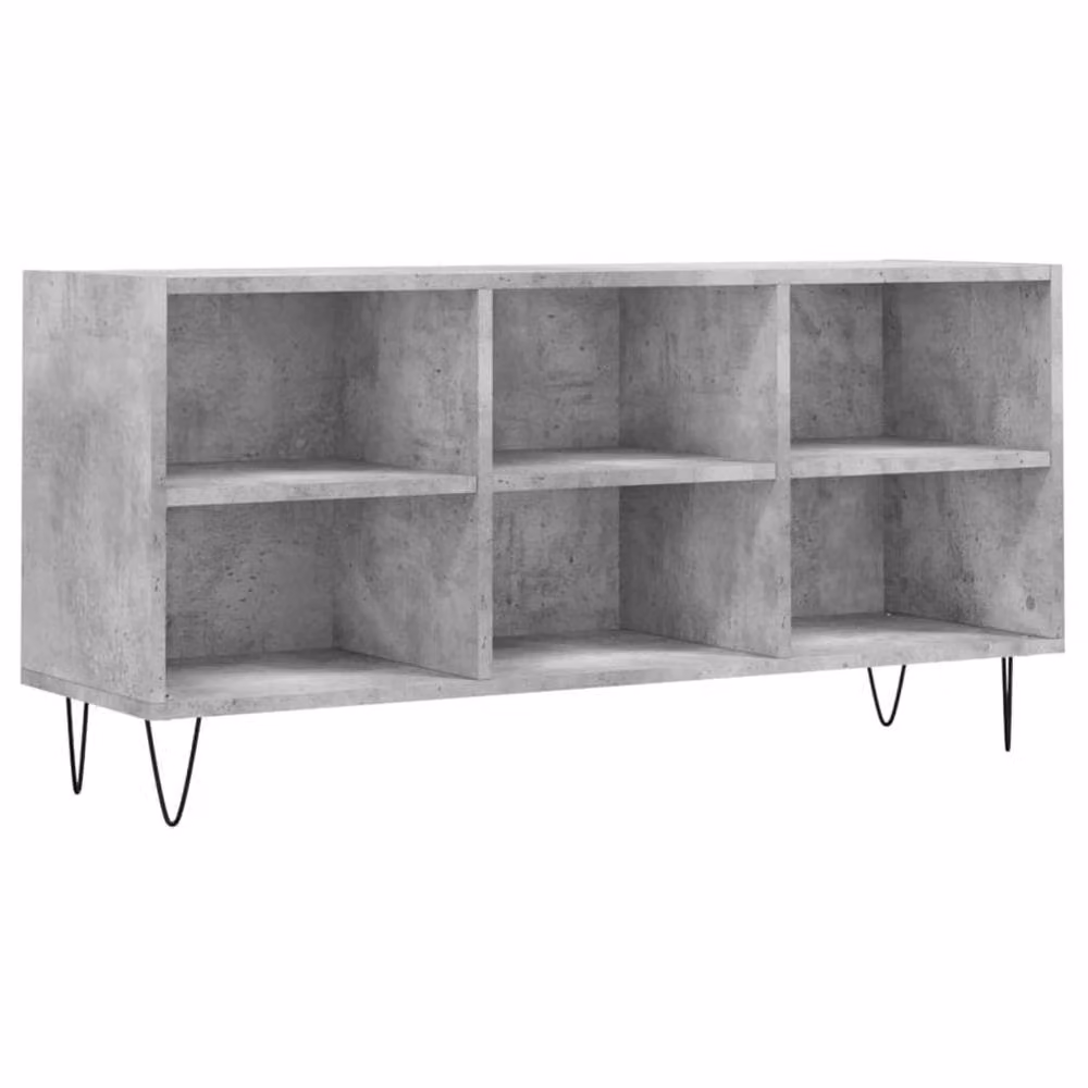 Berkfield Home Industrial TV Cabinet in Concrete Grey, W/D/H: 103.5 x 30 x 50 cm – 3