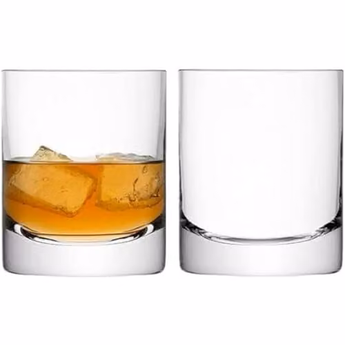 LSA International Transparent Glass Tumbler Set of Two, 250 ml