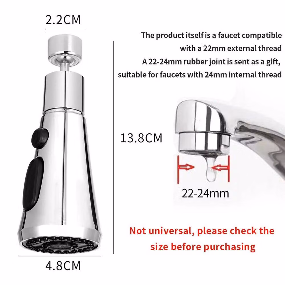 EONLION Silver Pull Out Kitchen Tap Spray Head Replacement – 2