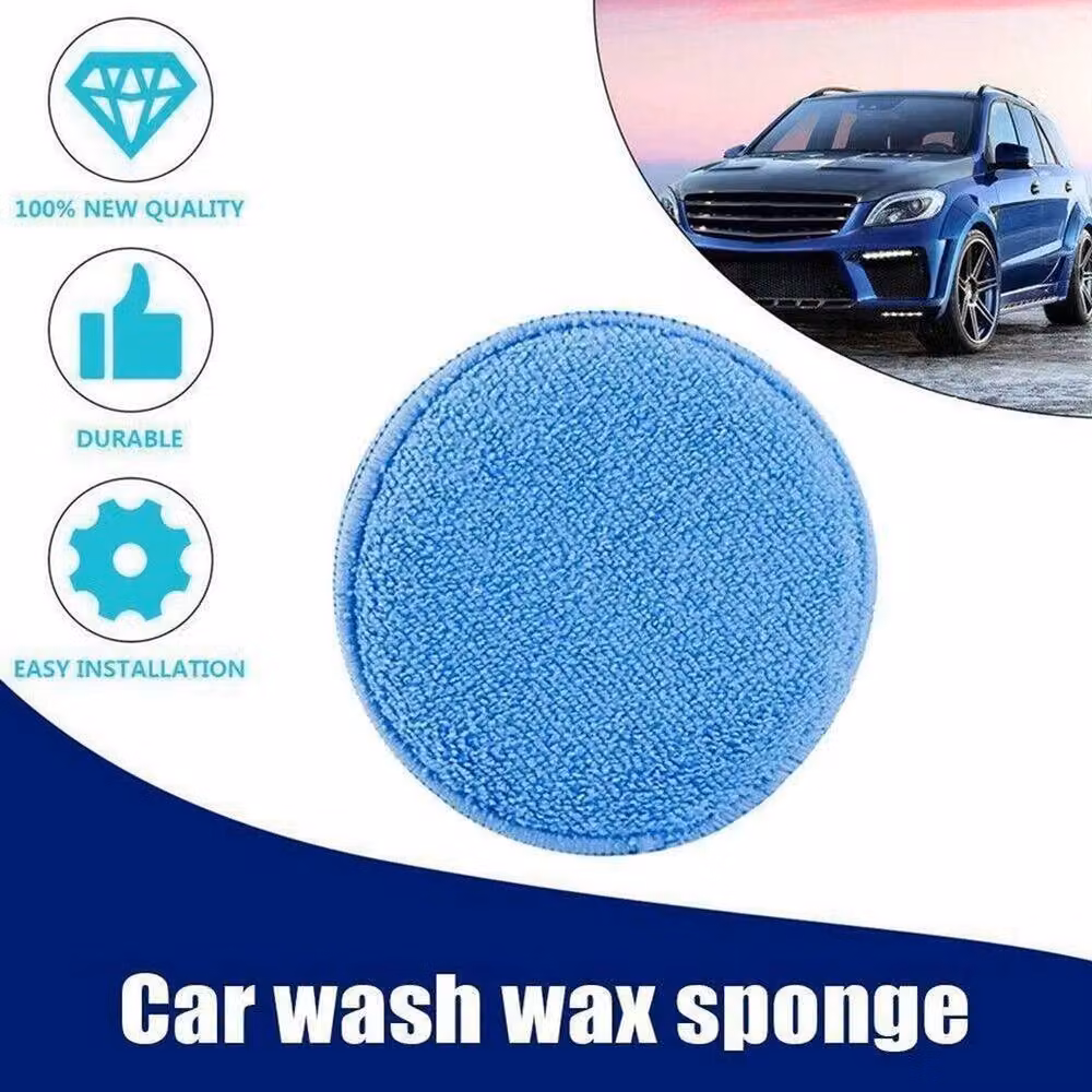 Spetlek 20 x Blue Microfiber Car Polishing Pads and Wax Applicator Foam, W/D/H: 100 x 15 cm – 2