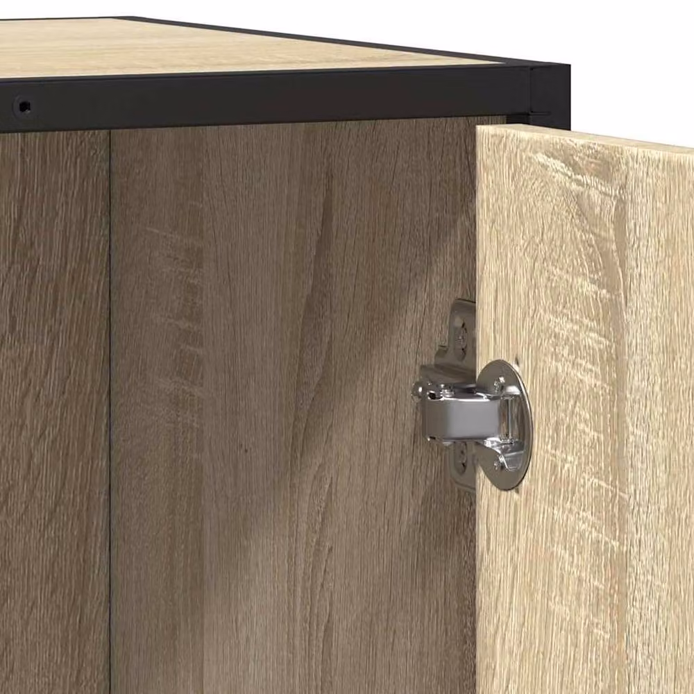Berkfield Home Sonoma Oak Sideboard in Light Brown, W/D/H: 62 x 35 x 76 cm – 5