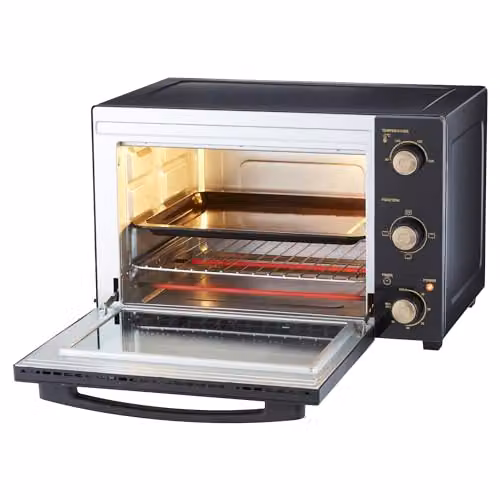 Cooks Professional Mini Portable Electric Countertop Oven with Steam Assist, 34L Capacity, 1500W, Black – 3