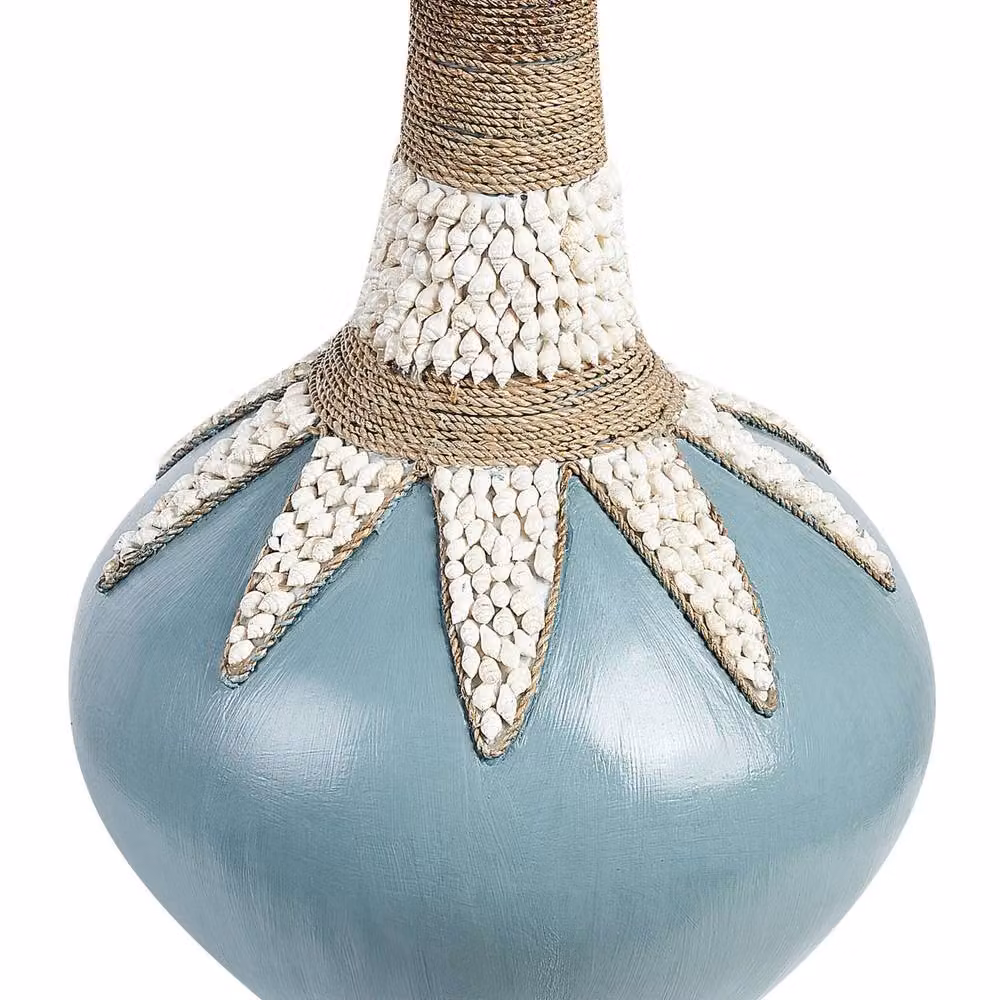Wyld and Coco Blue Ceramic Boho Tabletop Vase – 2