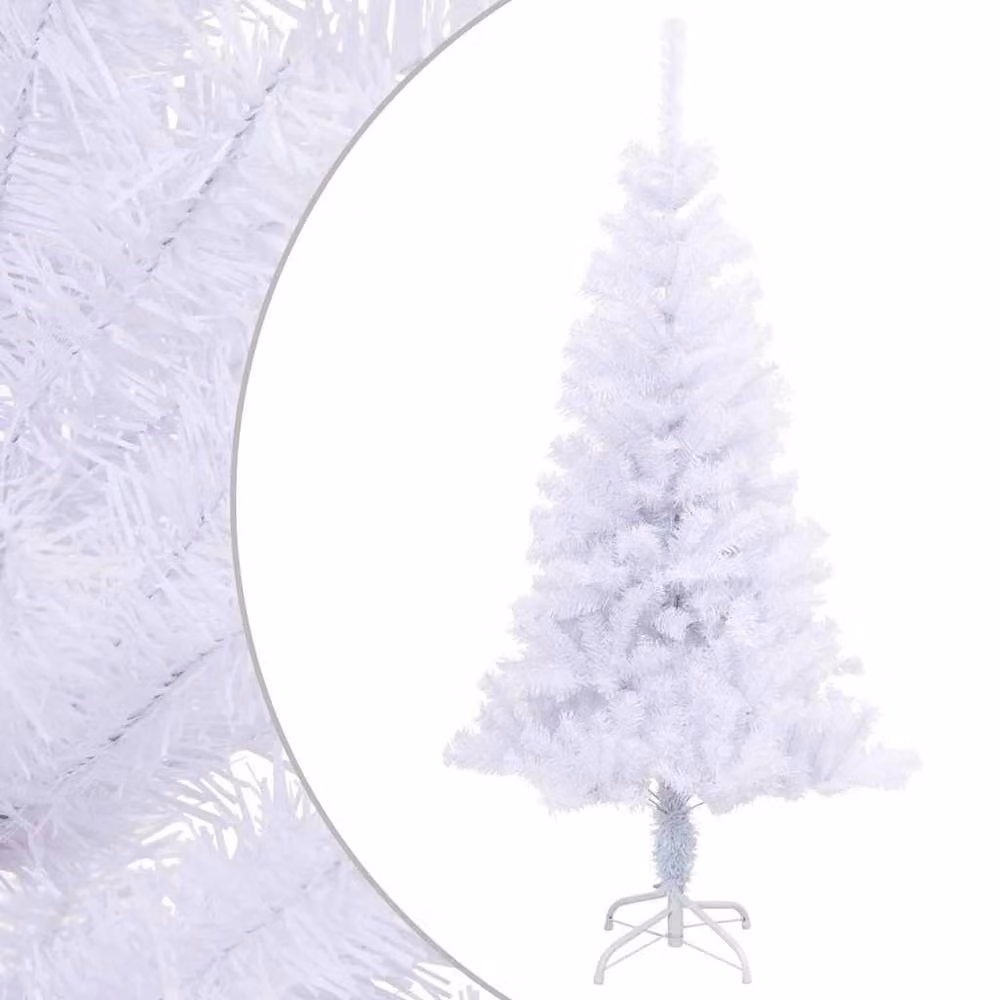 Berkfield Home Artificial White Christmas Tree with Stand, Height: 150 cm – 2