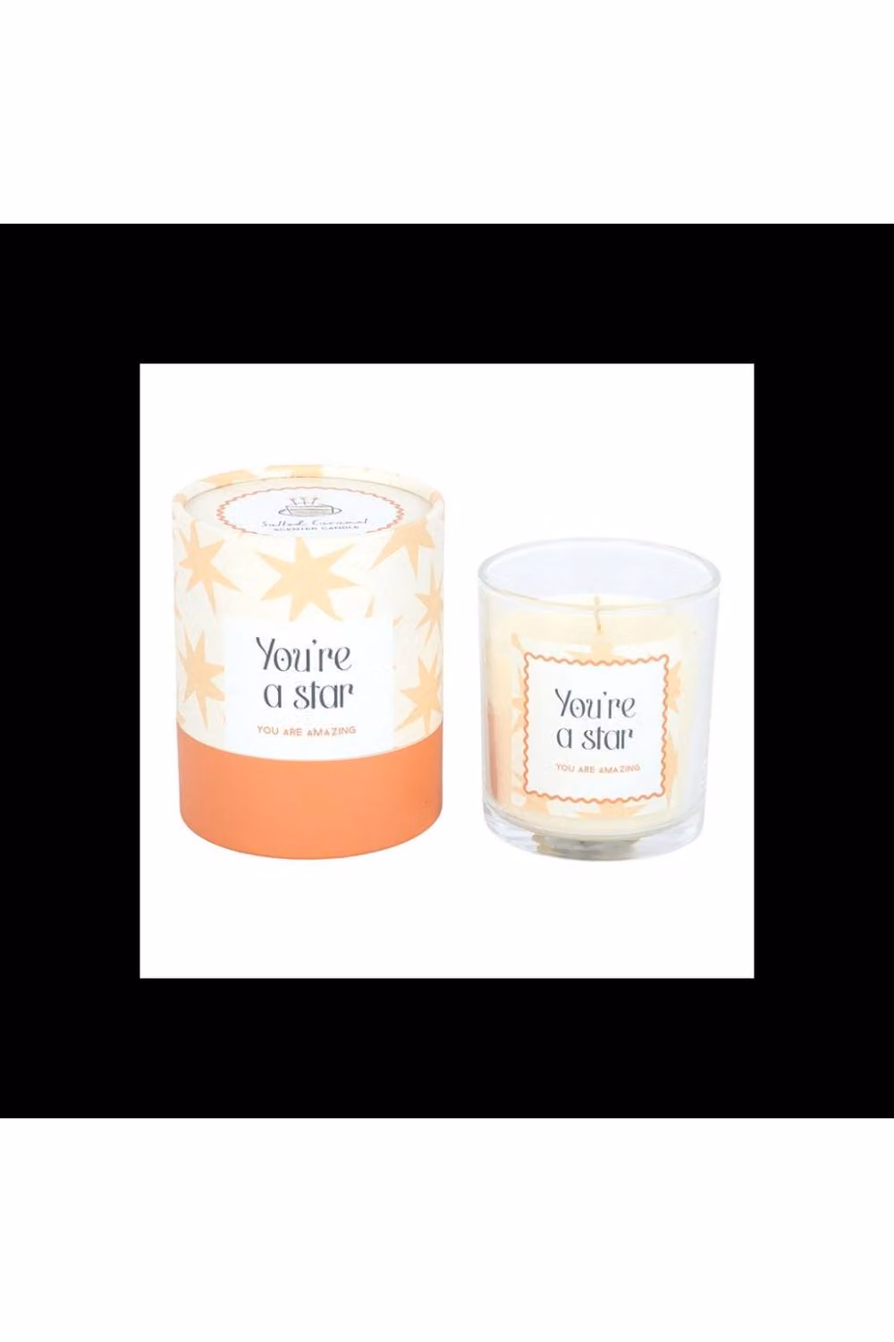 KDMD Youre a Star Salted Caramel Candle Treat Gift for Achievements, White – 2