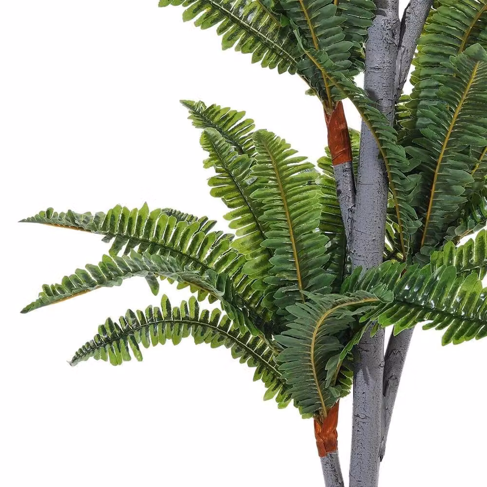 NESTLUNE Large 4.5ft Artificial Palm Tree House Plant, Green, H 100 cm x W 60 cm x D 60 cm – 3