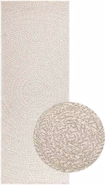 Berkfield Home ZIZUR Jute Look Indoor and Outdoor Rug, Beige, W: 80 cm, L: 200 cm