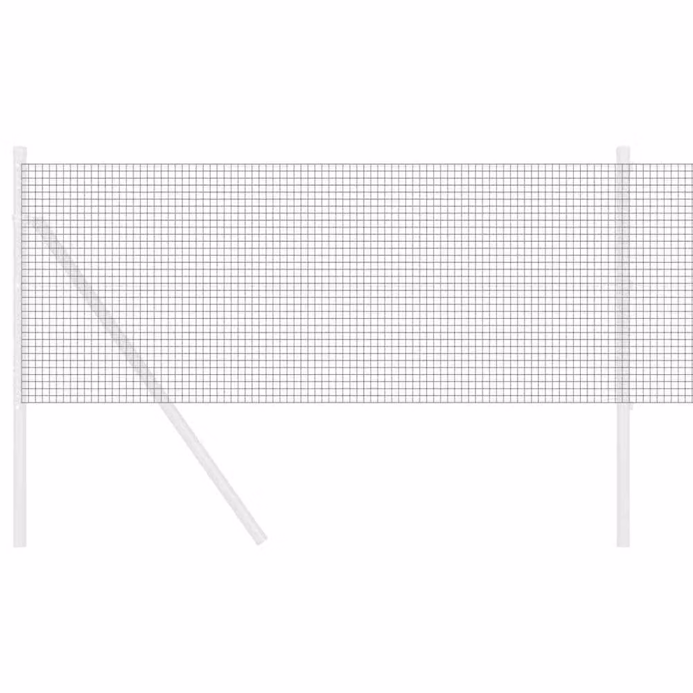 Berkfield Home PVC-Coated Steel Welded Wire Fence in Dark Grey, 0.5 x 100 m – 3