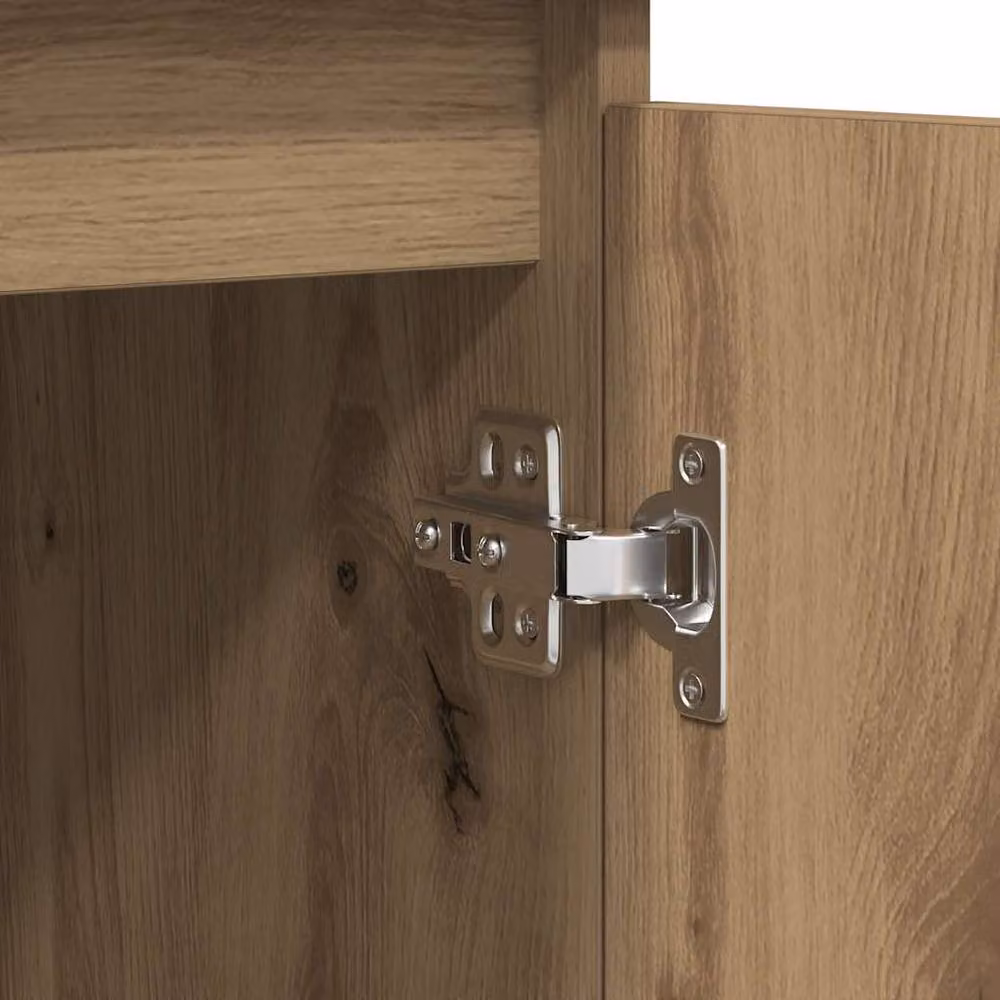 Berkfield Home Artisan Oak Sideboard with Drawers in Brown, W/D/H: 100.5 x 35 x 76 cm – 4
