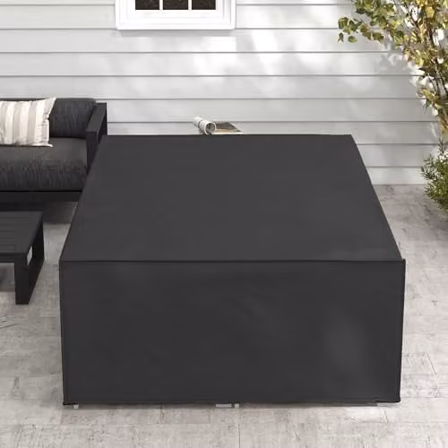 Outsunny Waterproof Anti-UV Sofa Garden Furniture Cover in Black, W/D/H: 222 x 155 x 67 cm – 6