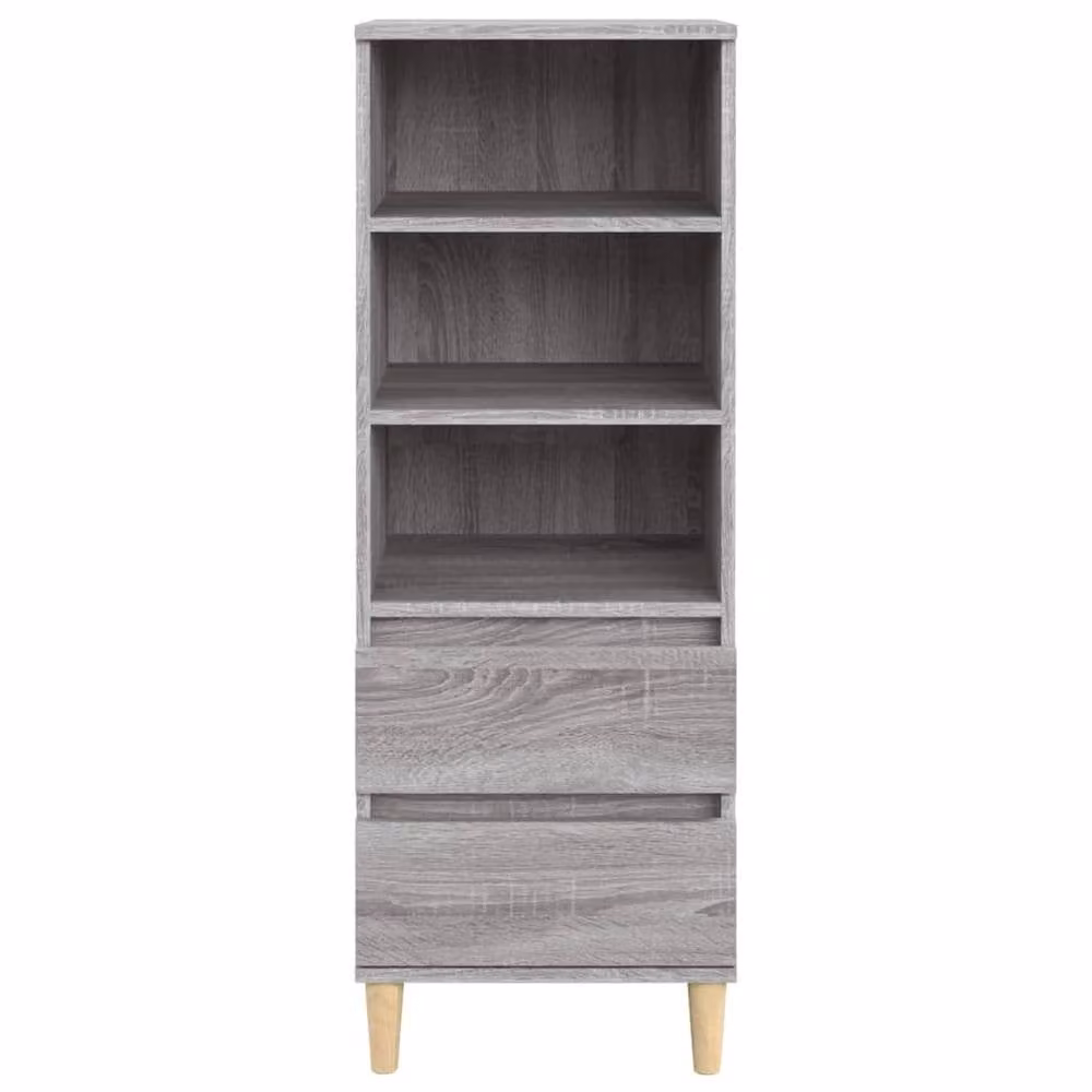 Berkfield Home Grey Sonoma Highboard in Engineered Wood, W/D/H: 40 x 36 x 110 cm – 3