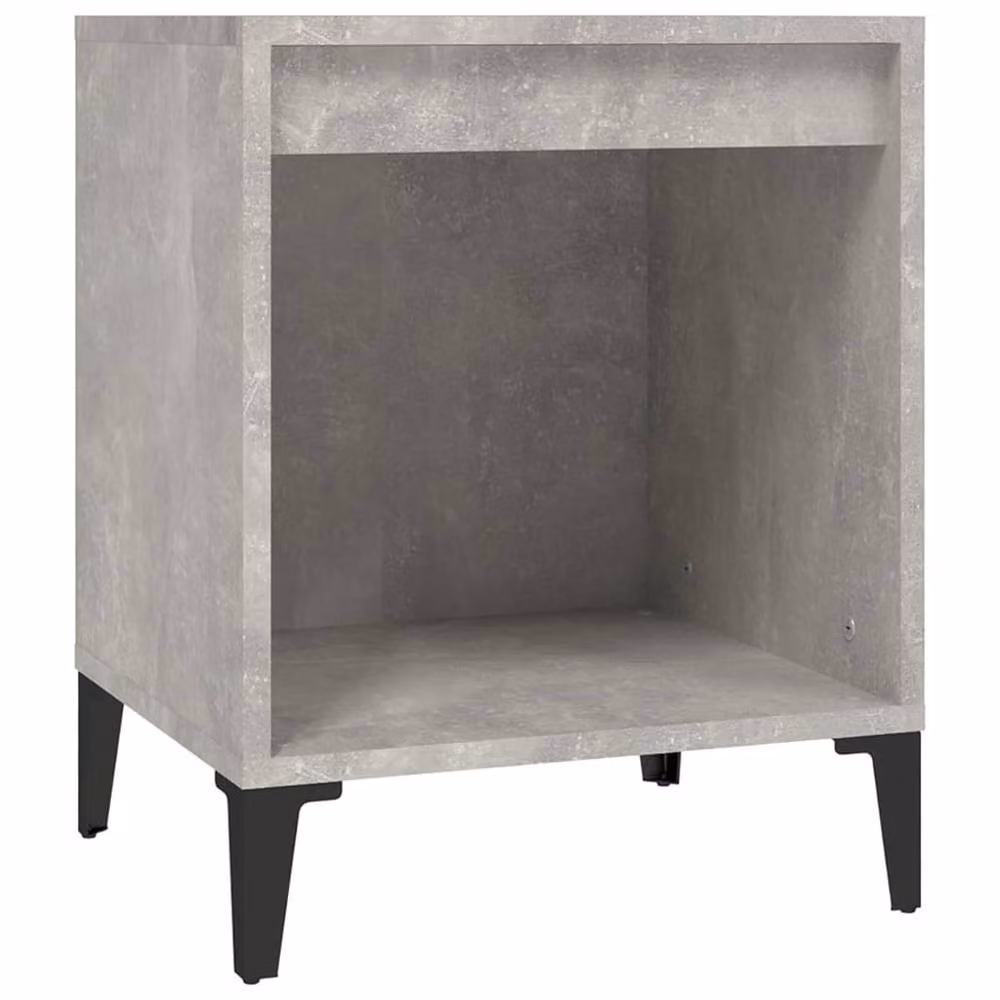 Berkfield Home Elegant Bedside Cabinets, 2 Piece Set, Concrete Grey, W: 40 cm, D: 35 cm, H: 50 cm – 4