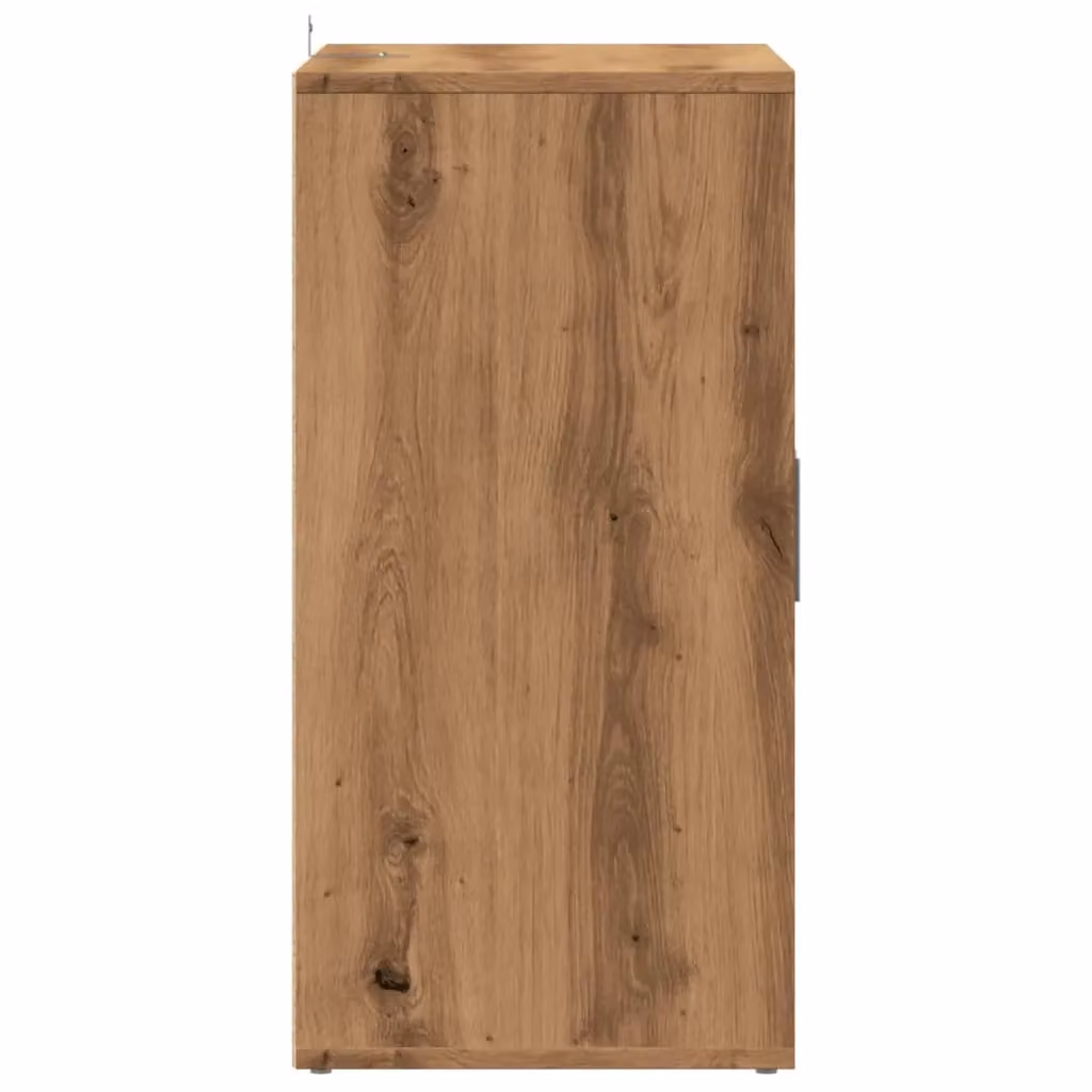 Berkfield Home Artisan Oak Shoe Cabinet in Brown, W/D/H: 60 x 35 x 70 cm – 2