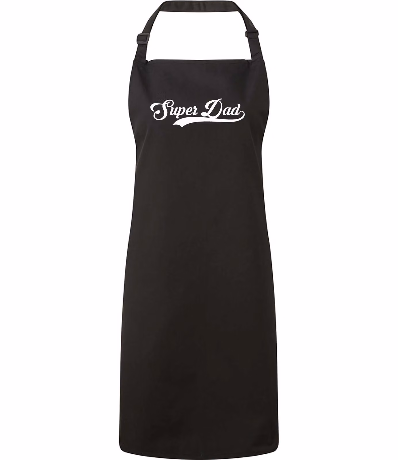 60 SECOND MAKEOVER Men's Super Dad Black Apron – 2