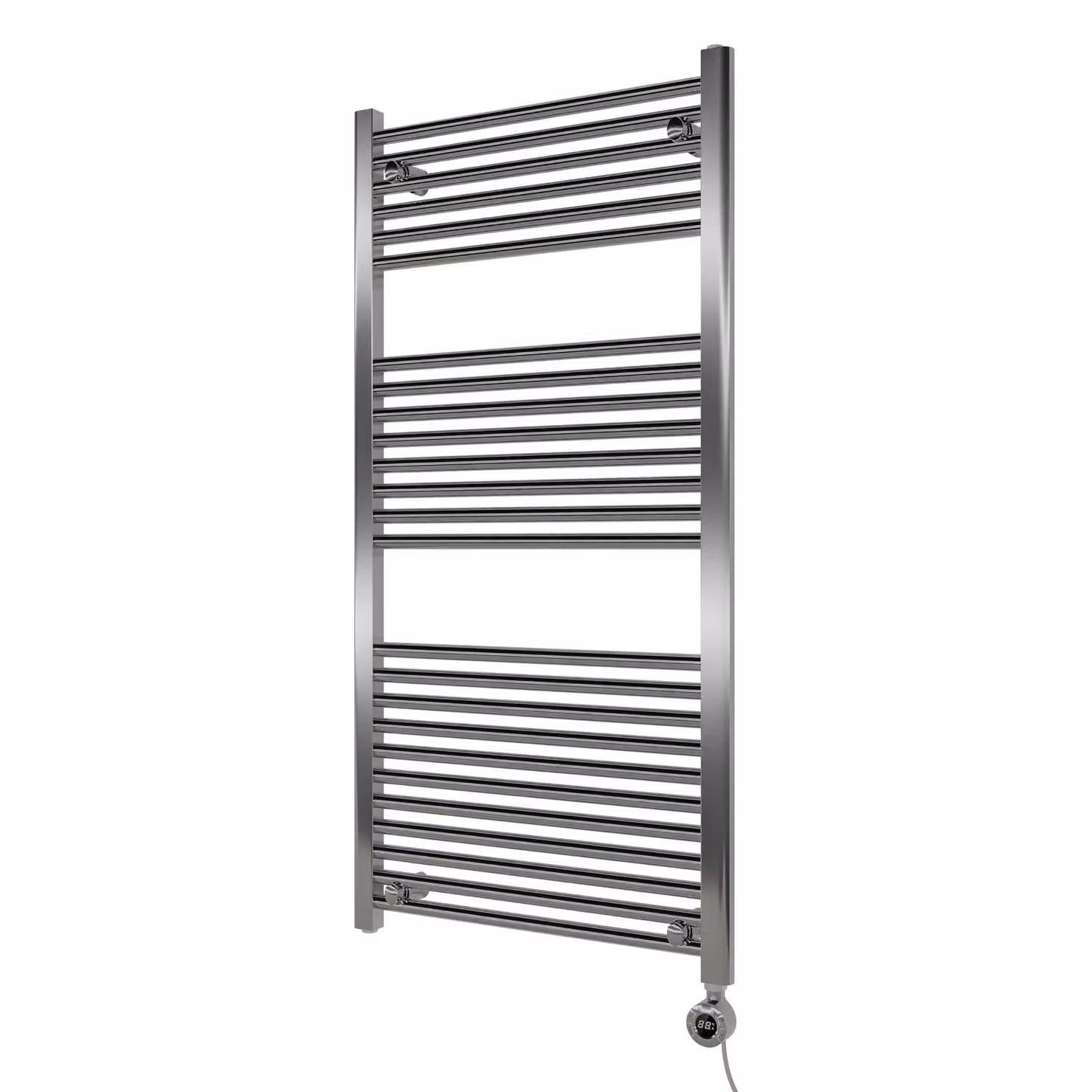 Agadon Grace Electric Towel Radiator in Metallic Silver, W: 60.0 cm, H: 120.0 cm – 2