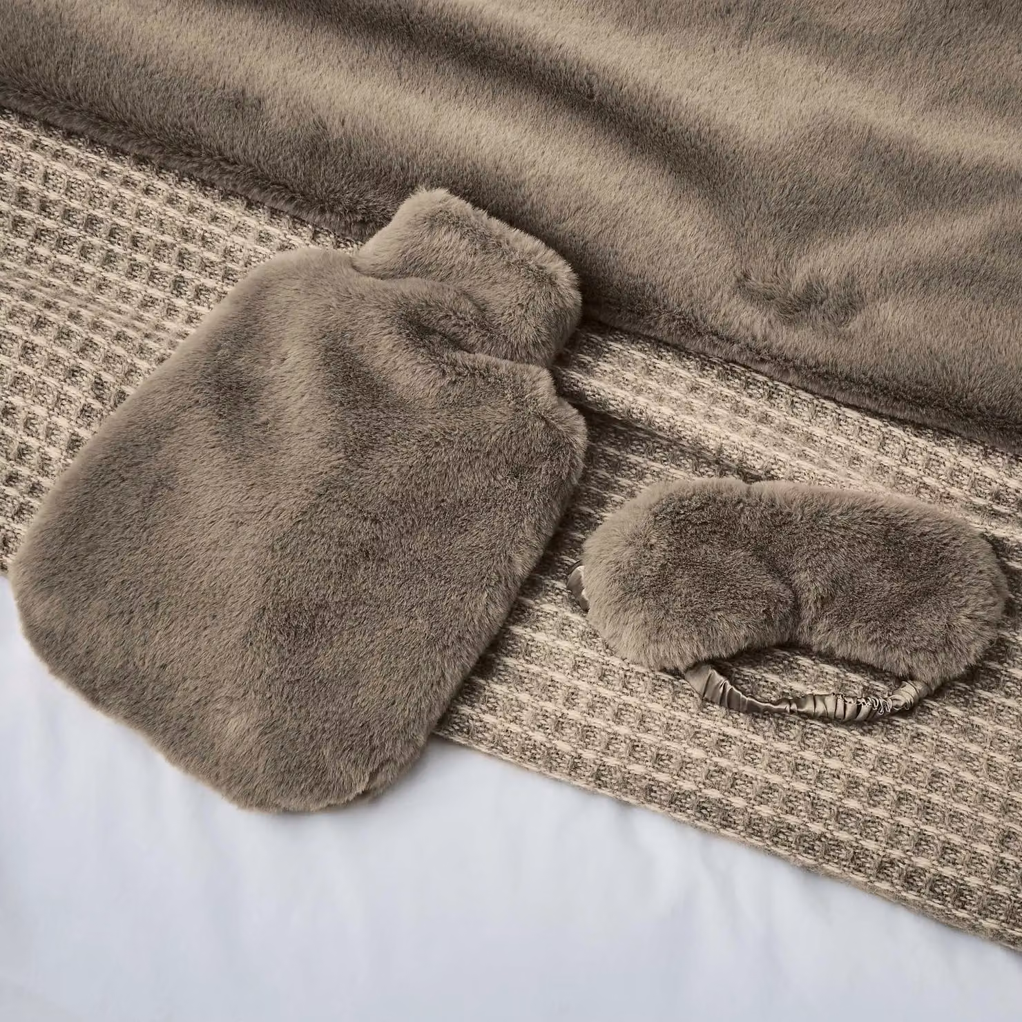 Murmur Skye Faux Fur Hot Water Bottle and Cover in Grey – 2