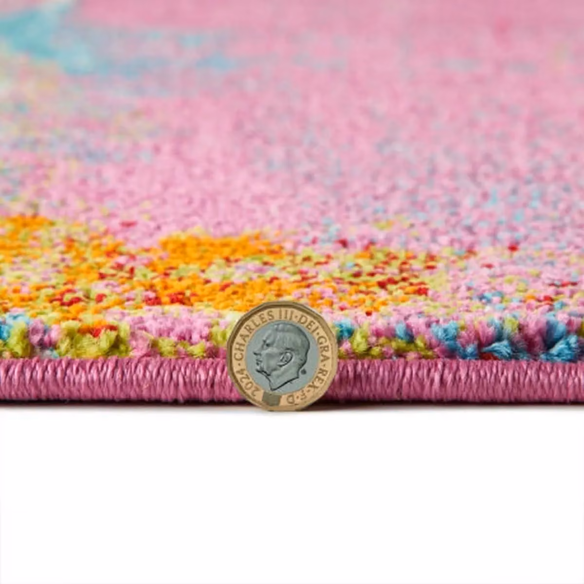 The Rug Shop UK Modern Abstract Multicolour Polypropylene and Jute Area Rug W: 240 cm, D: 330 cm – 4
