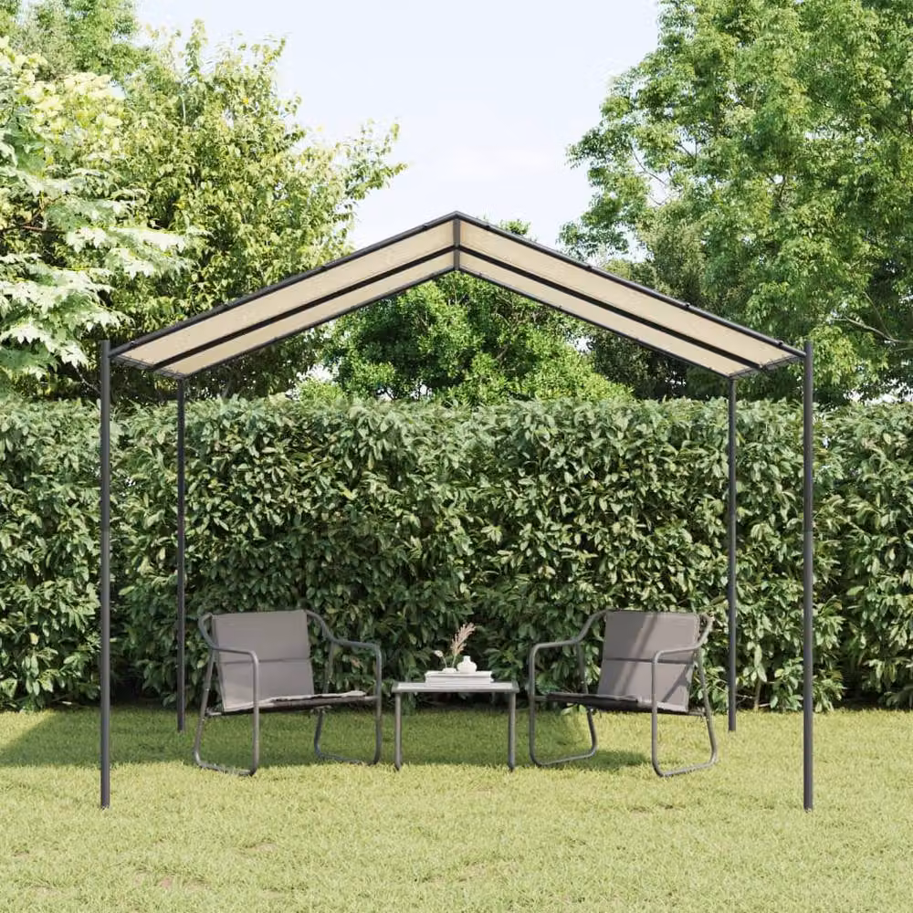 Berkfield Home Gable Canopy Tent in Beige, W: 300 cm, D: 300 cm, H: 250 cm – 2