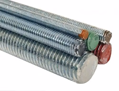 John George Metric Studding Threaded Rod BZP M12 x 1 m, Green Steel