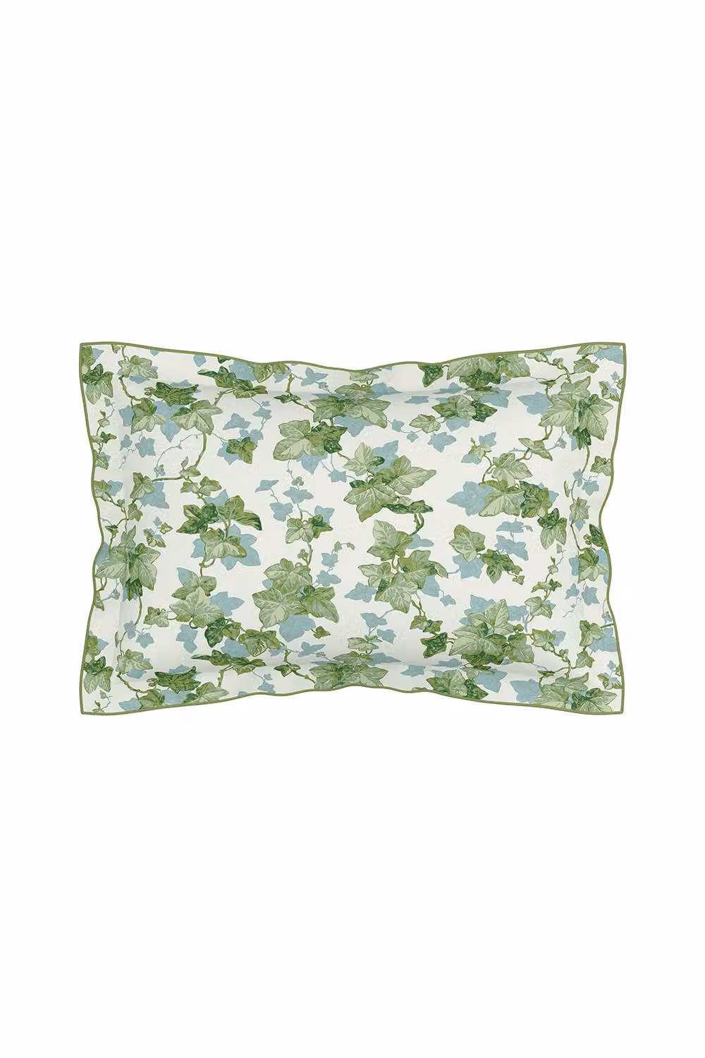 Sanderson Hedra Reversible Cotton Mako Satin Duvet Cover and Pillowcase Set, Green, W: 140 cm, L: 200 cm – 2