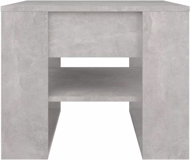 Berkfield Home Decorative Coffee Table in Concrete Grey, W/D/H: 55.5 x 55.5 x 45 cm – 1