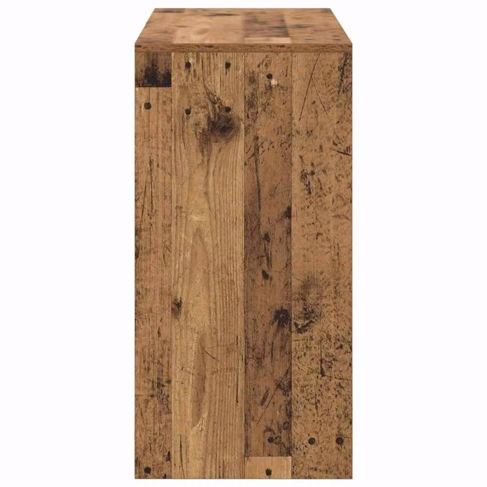 Berkfield Home Old Wood Writing Desk in Brown, Engineered Wood – 4